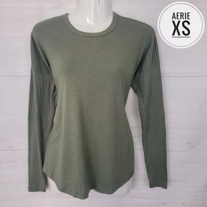 XS Aerie Green Longsleeve Top